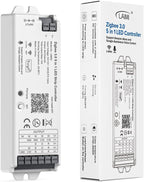 FCOB 5in1 LM052 Tuya Zigbee3.0 LED Controller Support Monochrome CCT RGB RGBW RGBCCT PWM LED Strip Compatible with Echo Plus Echo(4th Gen) Philip H-UE Home-kit Gateway Work with WR01RF WR02RF etc