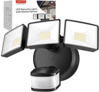 OREiN Motion Sensor Outdoor Flood Light 42W 6500LM, Super Bright LED Security Light, Dusk to Dawn/Auto/Manual Modes, IP65 Waterproof Hardwired Floodlight for Yard, Garage, Porch, Driveway
