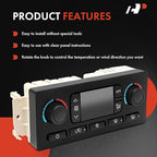 A-Premium Automatic Climate Control Module A/C & Heater Control Panel Compatible with Chevy, GMC & Cadillac - 2003 2004 Silverado, Sierra 1500/2500, Tahoe, Avalanche, Yukon - with Rear Window Defogger