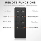 Replacement Remote Control for Bose TV Speaker and Solo Soundbar Series II,Compatible with Bose Solo 5 10 15 Series II TV Sound System