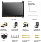 ELECROW 5 Inch Touch Screen Monitor LCD Display, 800×480 Mini Touchscreen HDMI-Compatible & USB Powered with Speakers for Raspberry Pi 5/4/4B/3/3B, BB Black, Banana Pi, Windows 10/8/7, Game Console