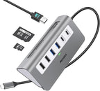 USB C Hub Multiport Adapter,Mosirui 9-in-1 USB-C Docking Station with 4K HDMI,5Gbps Type C 3.0,USB-A3.0/2.0,100W PD, SD/TF for MacBook/Pro iPad/Dell/HP/Desktop/Laptops(1.64 FT)