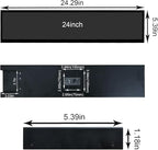 VSDISPLAY 24 Inch Ultra Digital Signage 1920x360 Resolution IPS Display,Auto-Copy Autoplay from USB, Screen Rotation & Split Screen for Supermarket,Retail Store,Restaurant,Mall