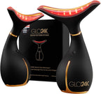 GLO24K Red Light Beauty Device for Face & Neck – 2-Pack, 3-in-1 Facial and Neck Massager with Triple LED & Vibration Technology