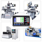 TOAUTO Digital Readout 2 Axis 3 Axis DRO Display Linear Scale 100~1000mm Precision 5um for Bridgeport/Knee Milling Lathe EDM Mill Machine (2 Axis DRO-LCD)