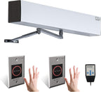 Olideauto Touchless Commercial Door Opener Automatic with 2pcs 304 Stainless Steel Touchless Hand Sensor