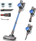 Cordless Vacuum Cleaner, 30Kpa/400W/45 Mins Small Stick Vacuum Cleaner, Rechargeable, 80000RMP Lightweight Handheld Vacuum for Home with LED Display Screen, for Hardwoods/Floors/Carpets/Pet Hair, 5lb