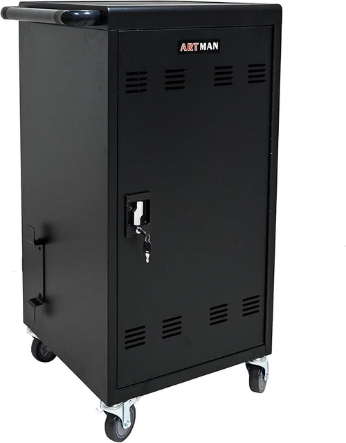 45 Device Mobile Charging Station for Laptops/Tablets/iPads/Chromebooks,45 Bay Lockable Charging Cabinet with Cable Management & Power Strip Included, Laptop & Tablet Storage Carts,Easy Assembly