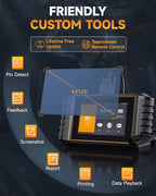 FOXWELL HD500 Heavy Duty Truck Scanner - Diesel Scanner with DPF Regen/Injector Cutoff/Limit Setting, Full System Diesel Diagnostic Scan Tool for Cummins, Detroit, Caterpillar, Paccar & Pickup Trucks