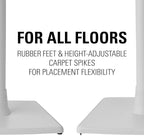 SANUS Wireless Sonos Speaker Stand for Sonos One, Play:1, & Play:3 - Audio-Enhancing Design with Built-in Cable Management - Pair (White) - WSS22-W1