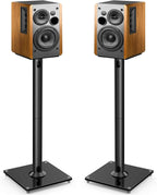 PERLESMITH Universal Floor Speaker Stands for Surround Sound up to 22LB, 27.56 Inch Bookshelf Speaker Stand for Klipsch, Polk, Yamaha & Other Large Satellite, Bookshelf Speakers, Studio Monitors,1 P