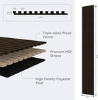 Premium Acoustic Wood Slat Wall Panels – Noise-Reducing Sound Absorption Panels for Home Theater, Studio & Office | Modern Decorative Slat Walling for Echo Control | Eco-Friendly & Easy to Install