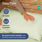 RV Short Queen Sheet Set 60 X 75 - 4 Piece RV Short Queen Bed Sheets - Soft, Breathable & Cooling - Designed for Bunks, Trailers & Campers - Fits 8” to 12" Mattress - Luxury Bedding - Light Sage Green