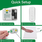 Smart Caregiver Chair Exit Alarm System with Wireless Pager and for Fall Prevention | Chair Alarm Alerts Caregiver When They Get Up from The Chair | USA-Based Company and Customer Support