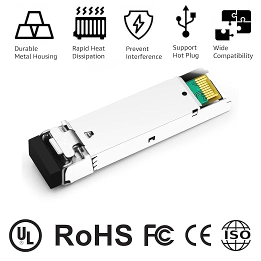 OPSTRAN 1000BASE-LX/LH SFP Optical Transceiver Module Compatible with Juniper QFX-SFP-1GE-LX EX-SFP-1GE-LX SRX-SFP-1GE-LX 1310nm 20km DDM Duplex LC SMF