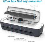 Laminator Machine 13-Inch Thermal Lamination with Laminating Sheets 9 in1 Office Desktop Laminate Machine, Portable A3 Laminater for Teachers Personal 60S Warm-Up Never Jam