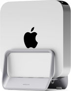 AFOOYO Mac Mini Stand, ABS Vertical Holder - Universal Fit for Mac Mini 2010-2024 M1 M2 M4 Pro, Compatible with Laptop & Mini PC (Gray)