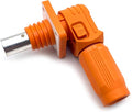 1 Set Battery Energy Storage Connector, 300A High Current Connectors Quick Plug Terminal Orange Right Angle Plug and Socket IP67 Waterproof Power Adapter Crimping 95mm² Wiring (1500V)