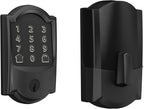 Schlage Encode Smart WiFi Deadbolt Lock for Front Door - Keyless Entry with App or Touchscreen - Works with Alexa, Hey Google, & Airbnb - Create Codes for Guests - Matte Black