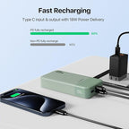 JUOVI J2621 Power Bank Portable Charger 20000mAh 45W,PD 3.0 QC 4.0 Fast Charging Battery Pack with LED Display,2 USB-C, 2 USB-A for iPad, iPhone 16 15 14 13, Tablet, Galaxy, Samsung S24 S23,Google