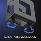 Monzlteck Adjustable Electronic Device Wall Mount|Universal Holder for Small Computers, Gaming Consoles（Xbox 360，Xbox One, PS4），Mini PC，Small Form Factor Desktop Tower, UPS .Fits 1.6" to 3.8" Width
