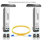 OPSTRAN 10GBASE-LR SFP+ Optical Transceiver Module Compatible with Intel E10GSFPLR 1310nm 10km DOM Duplex LC SMF 4 Pack