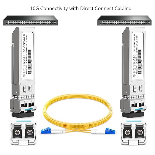 OPSTRAN 10GBASE-LR SFP+ Optical Transceiver Module Compatible with HPE H3C JD094A JD094B 1310nm 10km DOM Duplex LC SMF 4 Pack