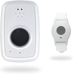 ADT - On-The-Go Mobile Medical Alert System for Seniors - GPS Capabilities, Included Waterproof Wearable Panic Button, 24/7 U.S. Based Monitoring (White Wristband)