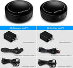 Fourair Infrared Wireless IR Repeater Long Range 500 Feet and IR Remote Control Extender Repeater Kit Infrared IR Extender for Expansion (IR Emitter and Receiver)
