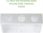 On-Q 28" Structured Media Enclosure with Hinged Cover Lock, 20 Gauge CRS, Flush or Surface Mount