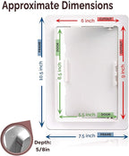 Morvat Access Panel 6x9 Inch for Drywall & Ceiling with Door, Heavy-Duty Durable ABS Plastic & Easy Install Access Box, Wall Hole Cover Plate for Plumbing & Electrical Cables & Wiring, White, 40-Pack