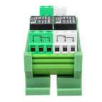 GUETNEU Relay Board, Relay Module 2 Channel 1 SPDT DIN Rail Mount 24V DC/AC, Interface Board(FY-T732C-D24)