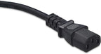 Amazon Basics Computer Monitor TV Replacement Power Cord, 12 ft, 24 count, Black