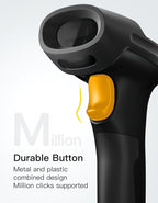 Inateck 2D Barcode Scanner, Wireless Bluetooth QR Code Scanner with AI APP & SDK, 180-Day Battery Life, Fast & Accurate Scanning, Compatible with iOS/Android/Windows