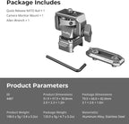 SMALLRIG Quick Release Camera Monitor Mount with Integrated NATO Rail, Field Monitor Mount, Swivel 360° and Tilt 160° Adjustable, Camera NATO Monitor Holder, Max Payload 2.5kg, HawkLock H21-4487