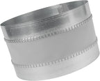 Repa Market 10" Inch Flexible Vibration And Noise Reducing Coupler - Female Fit Duct Connector – Galvanized Steel Coupling for Joining Two Male Duct Fittings – HVAC Ventilation Inline Joint