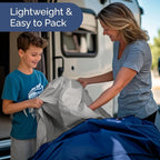 RV Short Queen Sheet Set 60 X 75 - 4 Piece RV Short Queen Bed Sheets - Soft, Breathable & Cooling - Designed for Bunks, Trailers & Camper - Fits 8” to 12" Mattress - Hotel Luxury Bedding - French Grey