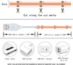 UVTaoYuan Short Led Strip Lights Pink 5V USB LED Lighting COB LED Strip Pink Flexible LED Tape Light Not Dimmable Small led, for Display Cabinet, Home DIY Lighting Room Decor TV Lights (3.28FT/1M)
