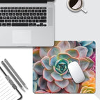 Succulent Square Mouse pad, Texture, Waterproof, Anti Slip Rubber Base, Computer Mouse pad, Laptop Mouse pad