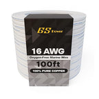 GS Power 100 Ft Duplex Marine Wire, 16 Gauge Wire, Oxygen-Free Tinned Copper 16 AWG Electrical Boat Wiring, Sheathed Copper Marine Grade Electrical Cable for Boat Automotive RV Camper Trailer