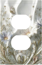 Bvtewkhz Boho Floral Wild Flower Floral Duplex Outlet Decorative Light Switch Covers Electrical Faceplate Switch Plates for Bathroom Kitchen Home