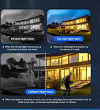 4G LTE Cellular Security Camera Wireless Outdoor，No Wifi Solar Powered Outside Camera , 2K Color Night Vision, PIR Motion Sensor, 360° Live View, 2-Way Audio, SIM Card $ SD Card Included, Free Trial