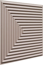 From Plain To Beautiful In Hours 9004 Depth Tier PVC 12 in x 12 in Peel and Stick Wall Panels (Covers / 10 sq.ft), Rodeo Dust, 10 Piece