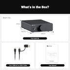 Fosi Audio Q6 Mini Desktop DAC, USB C Digital to Analog Audio Converter for Home Stereo Amplifier and Headphone Amp, Optical/Coaxial Input, RCA Output/Sub-Out, High-Resolution 32bit/768kHz DSD512