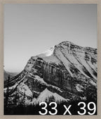 Frame It Easy 33 x 39 Rustic Gray Wood Frame (Derby)