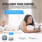 Smart Automatic Curtain Opener - Remote Control with App/Timer/Voice,Upgraded High-Performance Motor, Automatic Light Sensor, Add Gateways, For Google Alexa,No Remote (for Roman rod/T/U track 3in1)