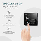 ST300 WiFi Thermostat, Compatible with Alexa and Google, App Control, 3.5” Touch Screen, Knob, Easy Install, Universal Compatibility, 7 Day Scheduling, Night Light, Zoning Compatible