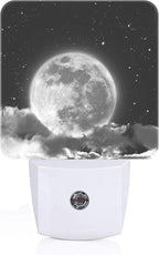 FSHVQKD Moon in Cloud Night Light,Plug-in Nightlights Auto Sensor Night Lamp Dusk to Dawn Lamp Home Decor for Nursery Children Girls Boys