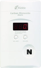 Kidde Carbon Monoxide Detector with Long-Life Lithium Battery, Digital Display, 3 LEDs, Pack of 2 & Nighthawk Carbon Monoxide Detector, AC-Plug-in with Battery Backup, Digital Display