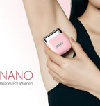 yoose Electric Razors for Women, IPX7 Alloy Body Bikini Trimmer for Women (USB-C, Trimmer Comb, Multi Shaving Modes), Portable Size, Sakura Pink